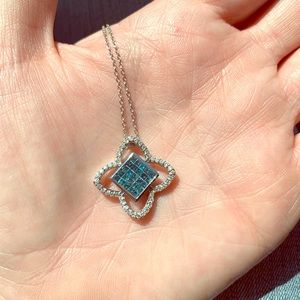 Blue Diamond Necklace